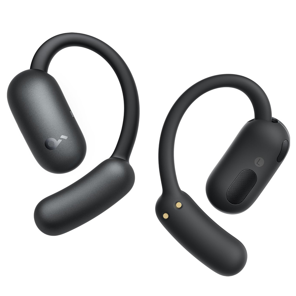 Anker Soundcore AeroFit 2 Open-ear Wireless Earbuds, Adjustable Ear Hooks, Bluetooth 5.4, Hi-Res Wireless Audio - Black