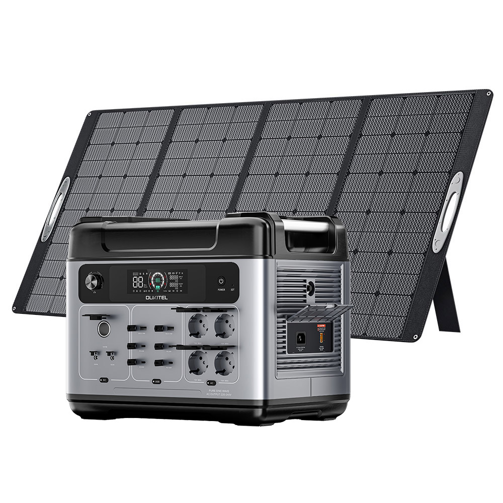 OUKITEL P2001 Plus Portable Power Station 2048Wh + OUKITEL PV400 Foldable Solar Panel