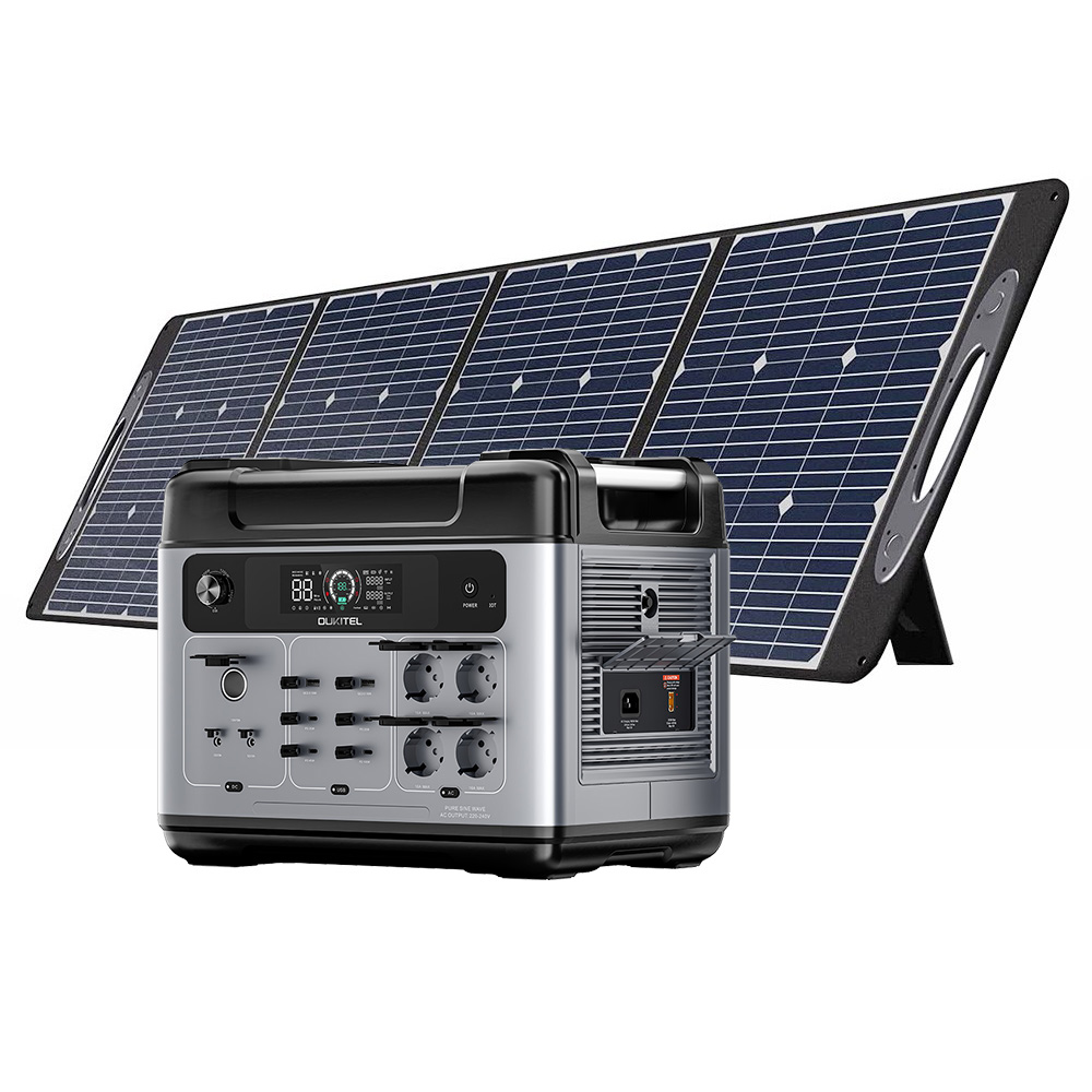 

OUKITEL P2001 Plus Portable Power Station 2048Wh + OUKITEL PV200 Foldable Solar Panel