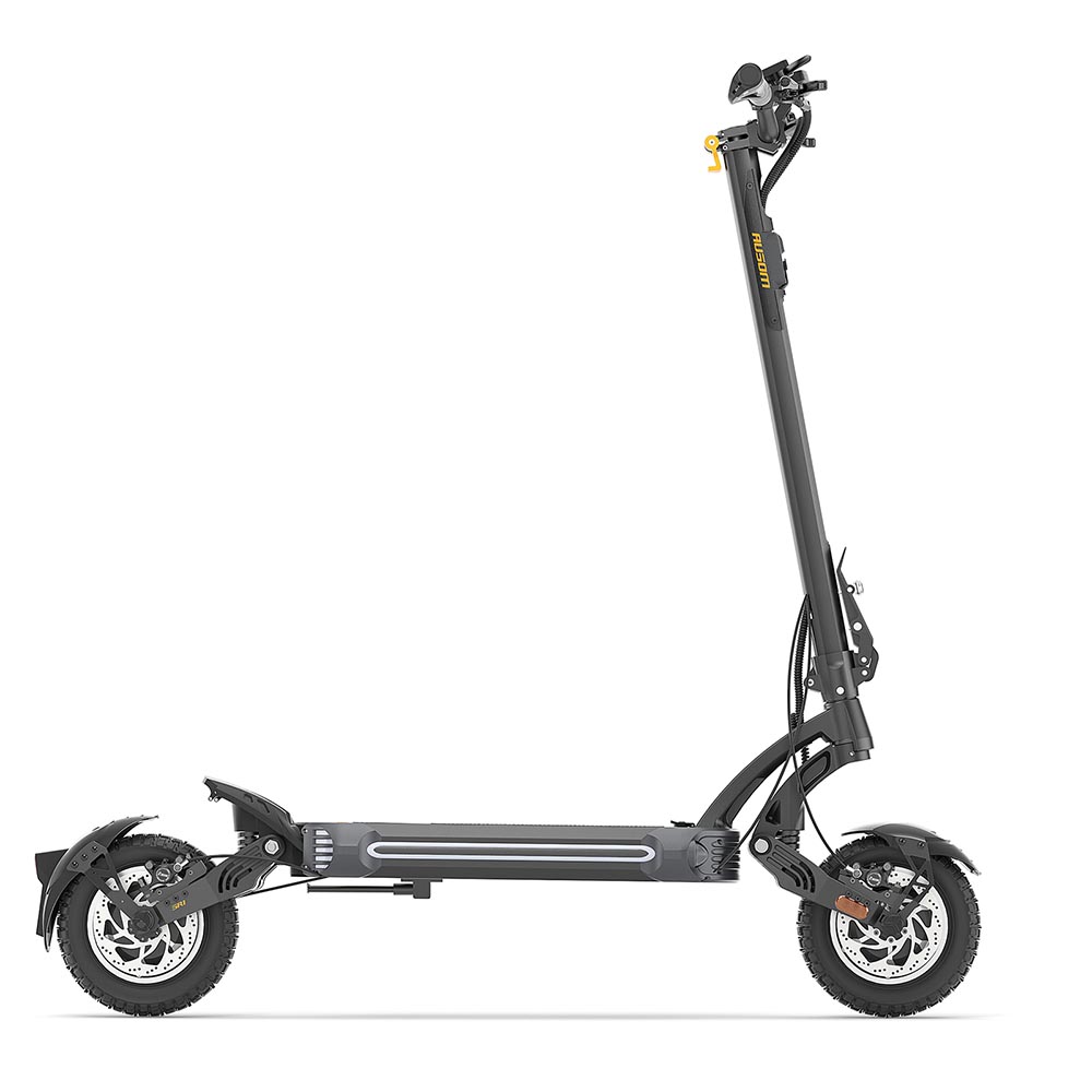 

Ausom SR1 Electric Scooter, 2*1000W Motor, 52V 20.8Ah Battery, 10 inch Tires, 65km/h Max Speed, 95km Range, Front & Rear Hydraulic Disc Brakes, Swingarm Suspension