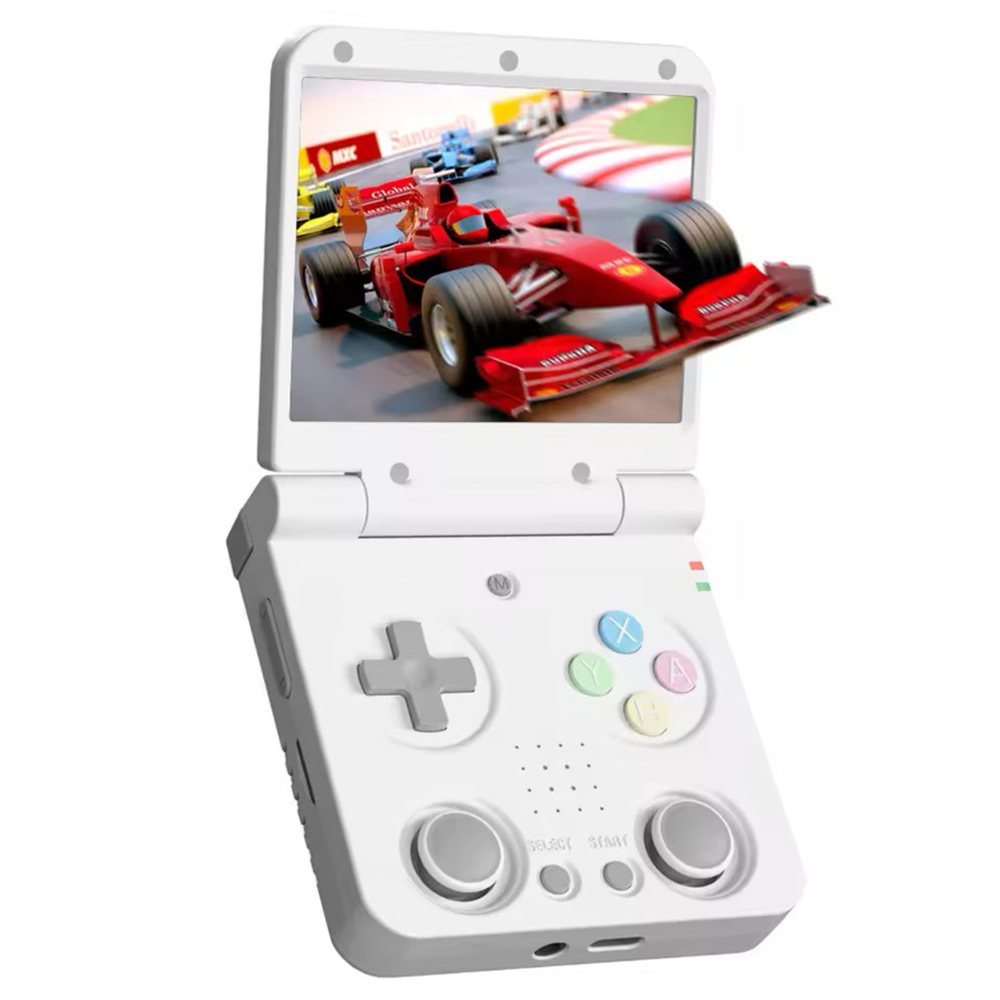 

Miyoo Flip Handheld Game Console, 3.5" IPS, 2.4G/5G WiFi, 3000mAh, 20+ Emulators - White