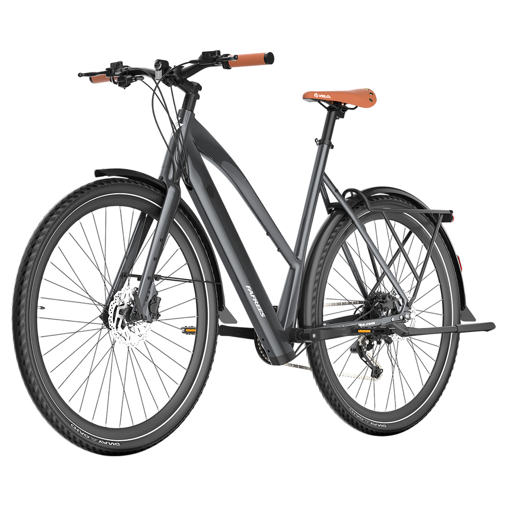 

Fafrees F700W Electric Bike, 250W Motor, 36V 10Ah Battery, 700*42C Tires, 25km/h Max Speed, 100km Max Range, Hydraulic Disc Brakes, Torque Sensor, SHIMANO CUES 9-speed - Black