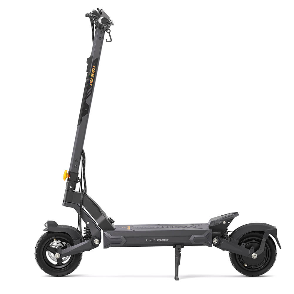 

Ausom L2 Max Electric Scooter, 1000W Motor, 48V 20.8Ah Battery, 10 inches Tires, 50km/h Max Speed, 90km Range, Front & Rear Disc Brakes, Swingarm Suspension, NFC & Passcode Lock