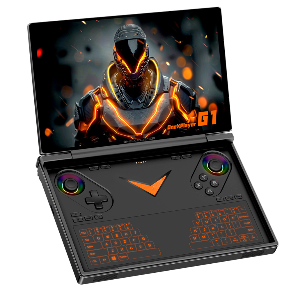 

One Netbook OneXPlayer G1 Handheld Gaming PC, AMD Ryzen AI 9 HX 370 12 Cores Max 5.1GHz, 8.8'' 2560*1600 144Hz Screen, 32GB LPDDR5X 7500MHz RAM 1TB SSD, WiFi 6E, 2*USB-C, 1*USB3.2, 1*TF Card, 1* Oculink, 1*3.5mm Audio, Fingerprint Unlock - EU Plug