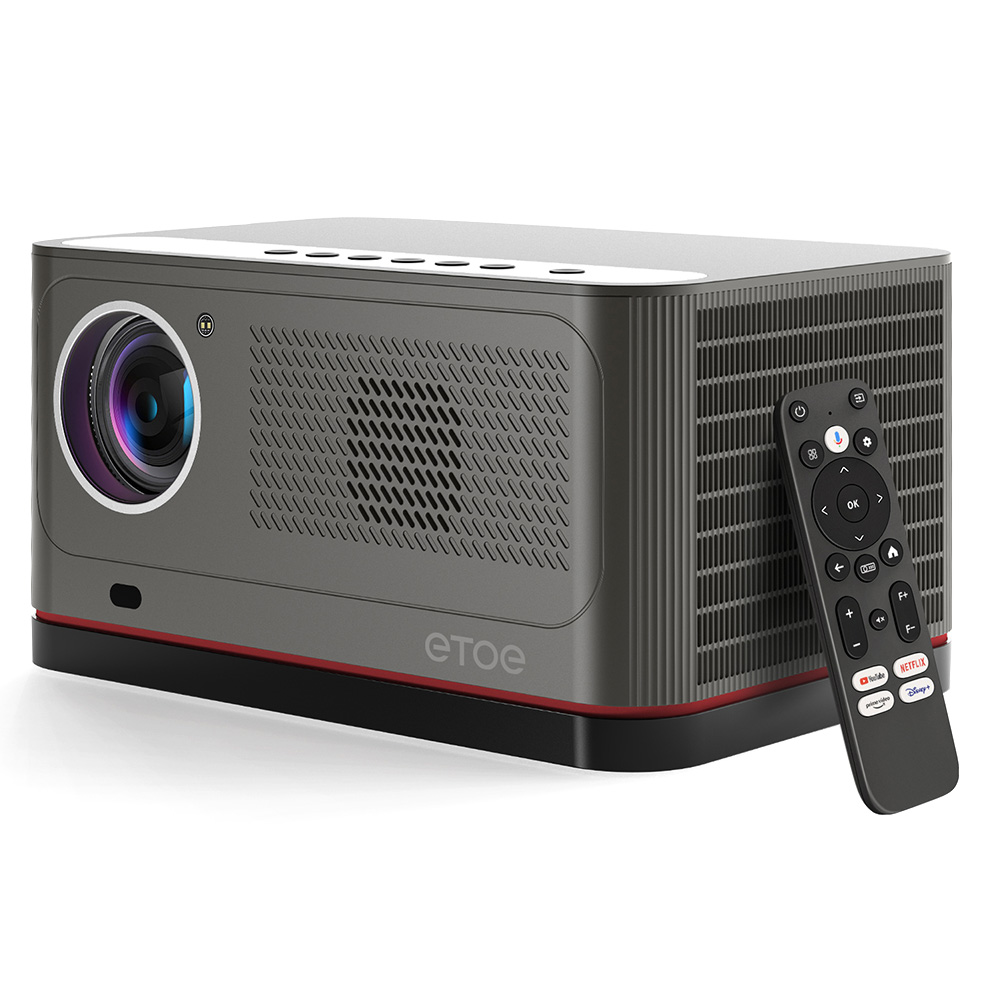 

[Netflix & Android TV Certified] ETOE Whale Pro 1500 ANSI Projector, Native 1080P, 4K Decoding, Auto Focus & Auto Keystone Correction, 2*10W Stereo Speakers, Dual-Band Wi-Fi