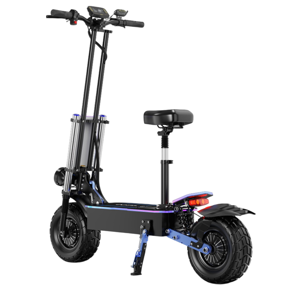 Trottinette électrique HEZZO 60v 8000w F9 40ah Batterie Au Lithium Double Moteur US Warehouse Nfc Off Road Escooter 12 Fat Tire 62 5mph Lcd