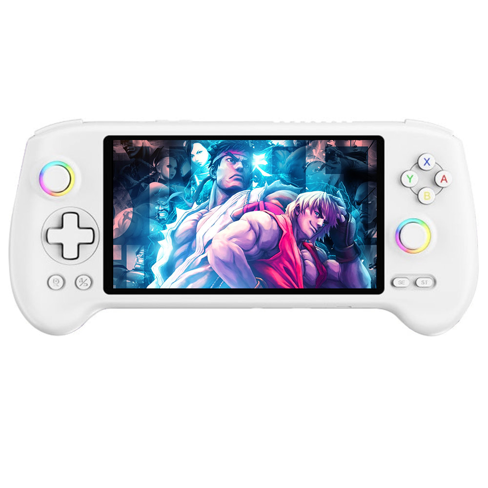 

ANBERNIC RG557 Game Console, Android 14, 12GB LPDDR5X/256GB UFS4.0, 5.48" AMOLED Display, WIFI 6E, Bluetooth 5.3, 8 Hours of Playtime, Emulate PS2 - White
