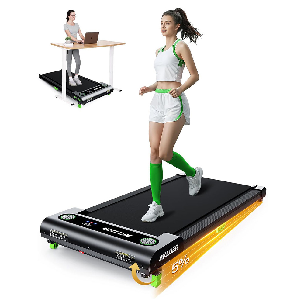 

Akluer 480L-A Walking Pad with Incline, 2.5HP Under Desk Treadmill with Remote Control, LED Display, 330lbs Max Capacity