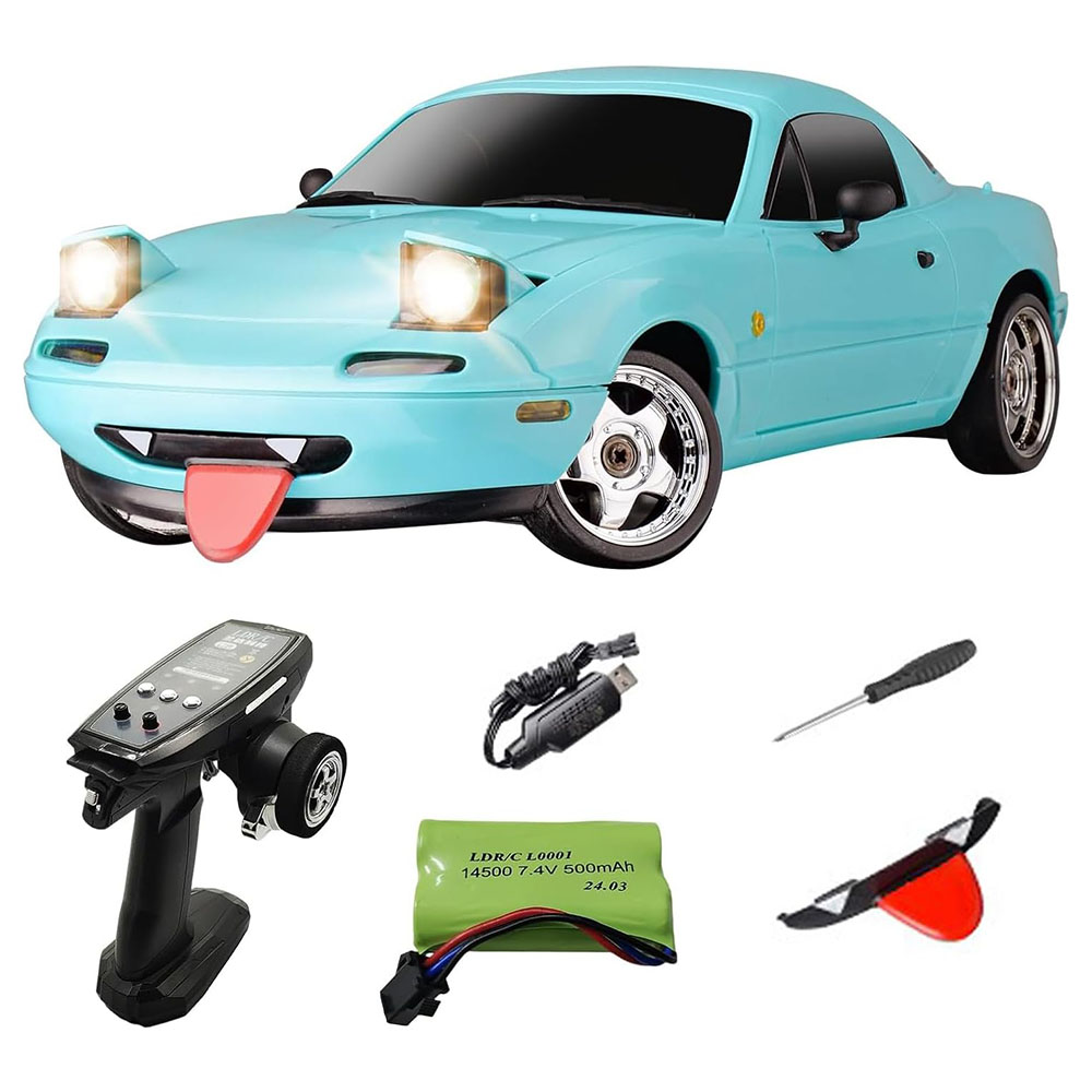 

LD 1804 1/18 RC Drift Car 2.4GHz RWD RC Vehicle Toy - Blue