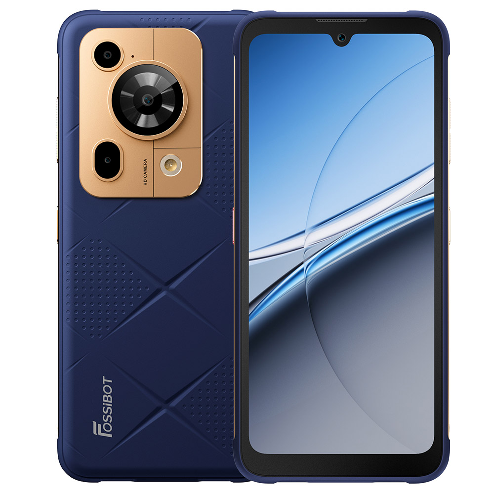 FOSSiBOT F112 Pro 5G Rugged Phone, 50MP+5MP Rear Camera, 7150mAh Battery, 6.88-inch HD+ Screen, 8GB RAM 256GB ROM, Android 14, IP68/IP69K, Blue