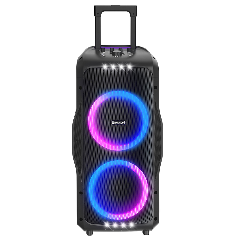 

Tronsmart Halo 300 Party Speaker w/ XLR, Guitar & Mic Inputs + 240W Punch, Beat-Sync LEDs, 20H Battery Life