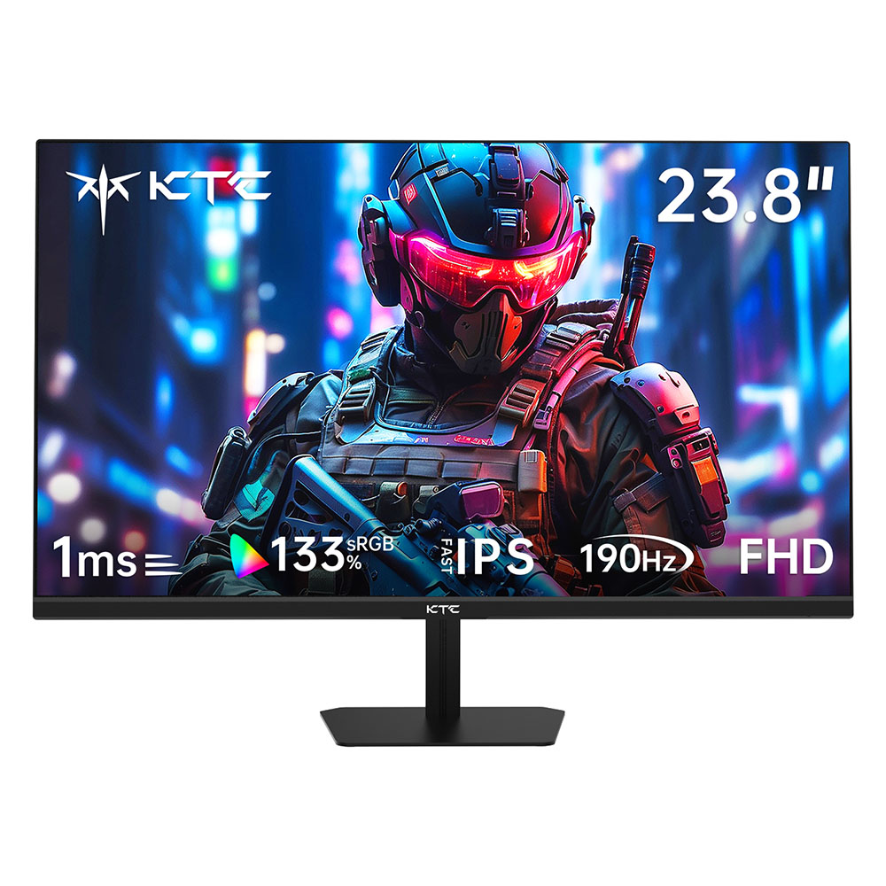 

KTC H24F8 Gaming Monitor, 23.8 inch 1920*1080 16:9 Fast IPS Screen, 190Hz Refresh Rate, 1ms Response Time, HDR10, 135% sRGB, Adaptive Sync, Dynamic Action Sync, Game Assist, Low Blue Light & TFlicker-free