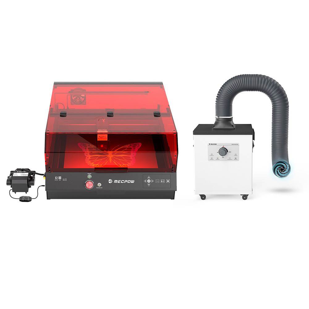 

Mecpow X4 Pro 22W FDA Class 1 Laser Engraver + P150 150W Smoke Purifier