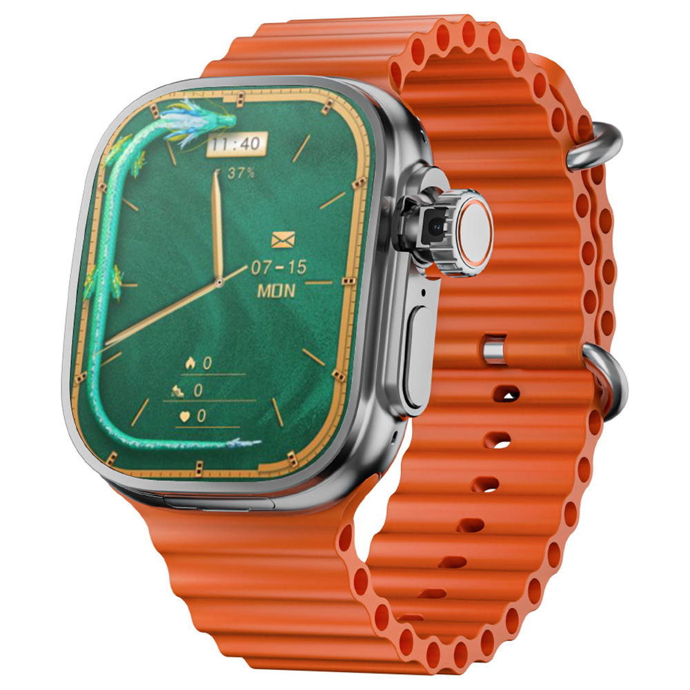 LOKMAT XH12C Smartwatch, 2.06 inch AMOLED Screen, 4G/5G Calling, Health Monitoring - Silver Dial