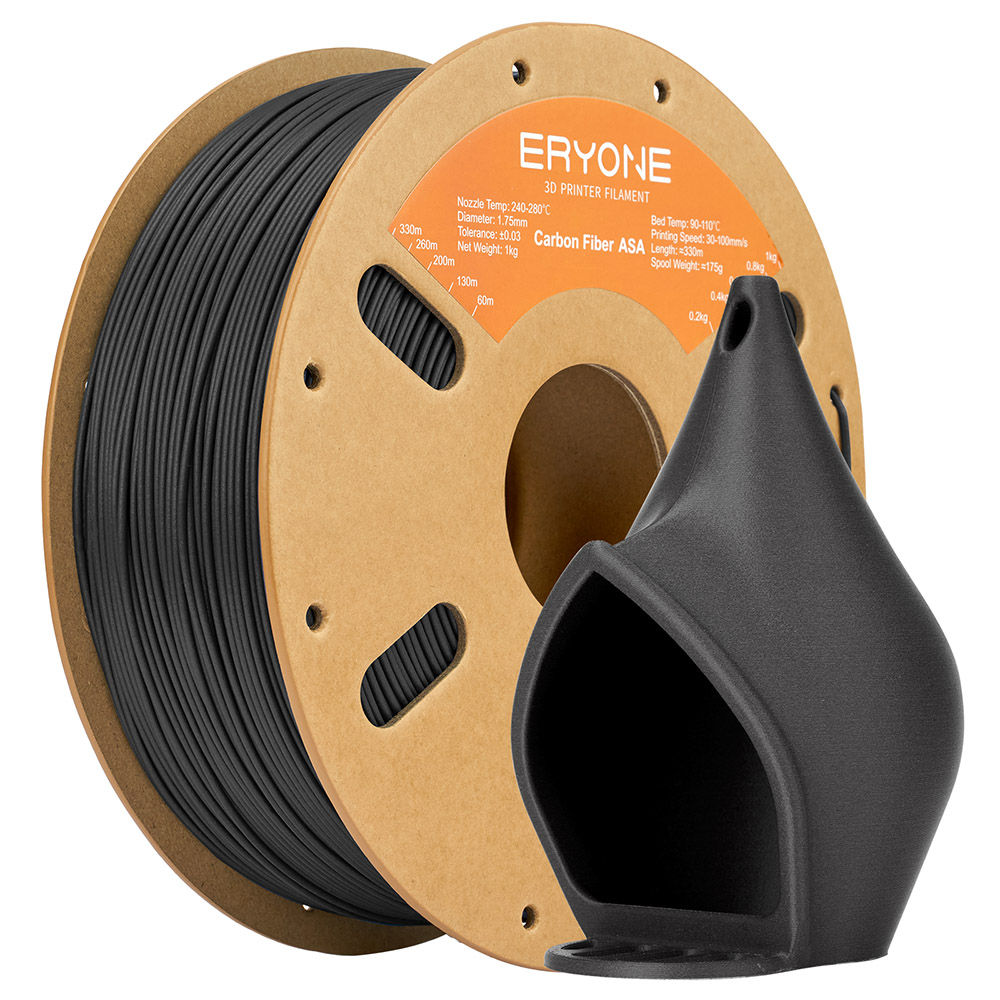 

ERYONE Carbon Fiber ASA Filament 1kg - Dark Gray, Multi color