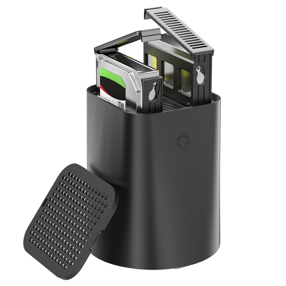 

AOOSTAR R1 Mini PC NAS Router, Intel N150 4 Cores Max 3.6GHz, 16GB RAM 512GB SSD, HDMI+DP+Type-C Triple 4K Display, WiFi 6, 2*USB3.0, 2*USB2.0, 2*2.5G LAN, 1*TF Card Slot, 1*3.5mm Audio Jack, Dual-fan Cooling