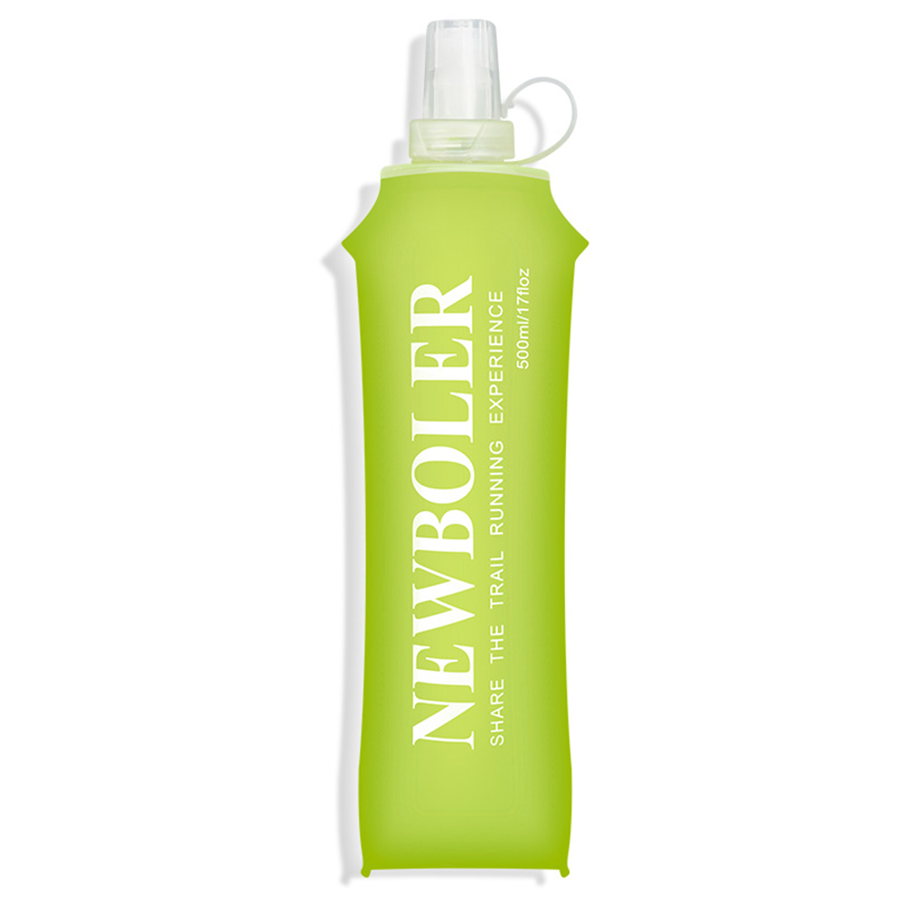 

NEWBOLER BOT200 Foldable Soft Water Bottle Collapsible Portable Sports Bottle BPA-free - 500ml, Lemon Yellow