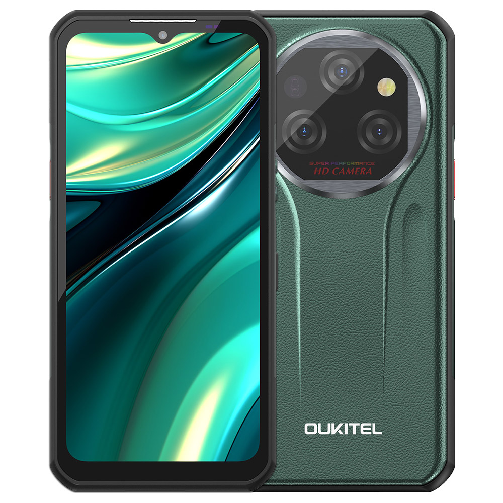 

OUKITEL WP39 Pro 5G Rugged Phone, 12+512GB, 11000mAh, 6.6inch FHD+, 64MP Cam, Android 14, IP68, NFC/GPS, Green