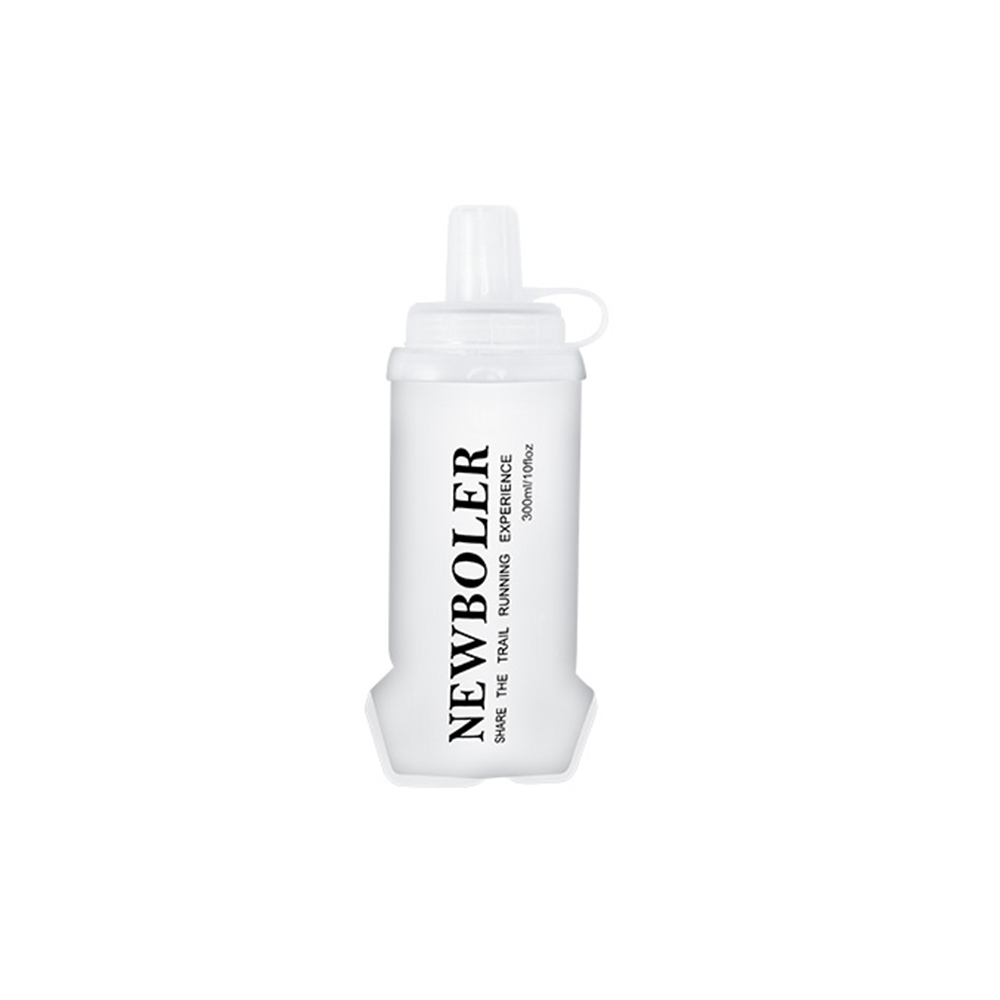 

NEWBOLER BOT225 Foldable Soft Water Bottle Collapsible Portable Sports Bottle BPA-free - 300ml, White