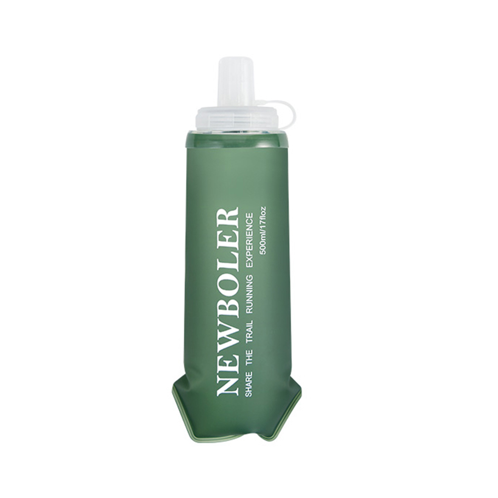

NEWBOLER BOT225 Foldable Soft Water Bottle Collapsible Portable Sports Bottle BPA-free - 500ml, Green
