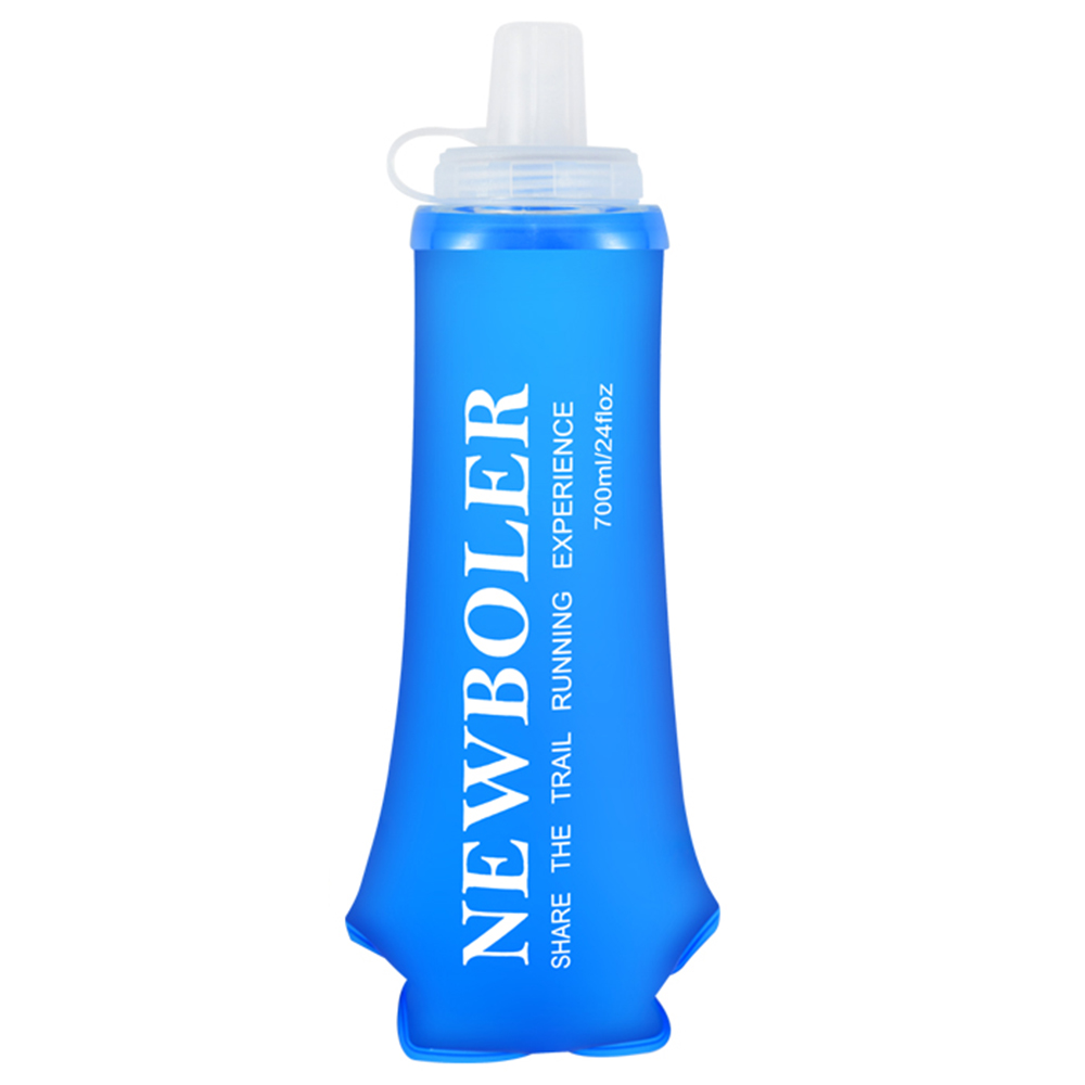

NEWBOLER BOT225 Foldable Soft Water Bottle Collapsible Portable Sports Bottle BPA-free - 700ml, Blue