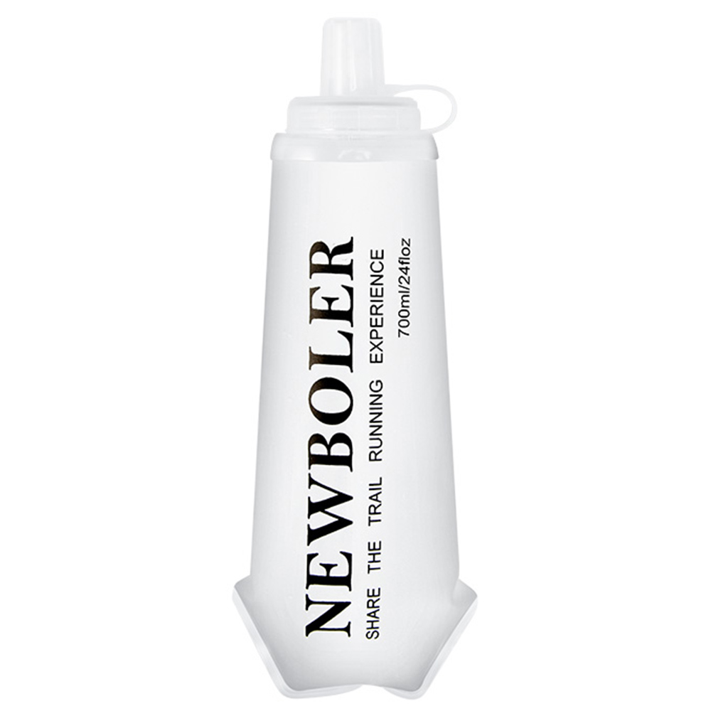 

NEWBOLER BOT225 Foldable Soft Water Bottle Collapsible Portable Sports Bottle BPA-free - 700ml, White