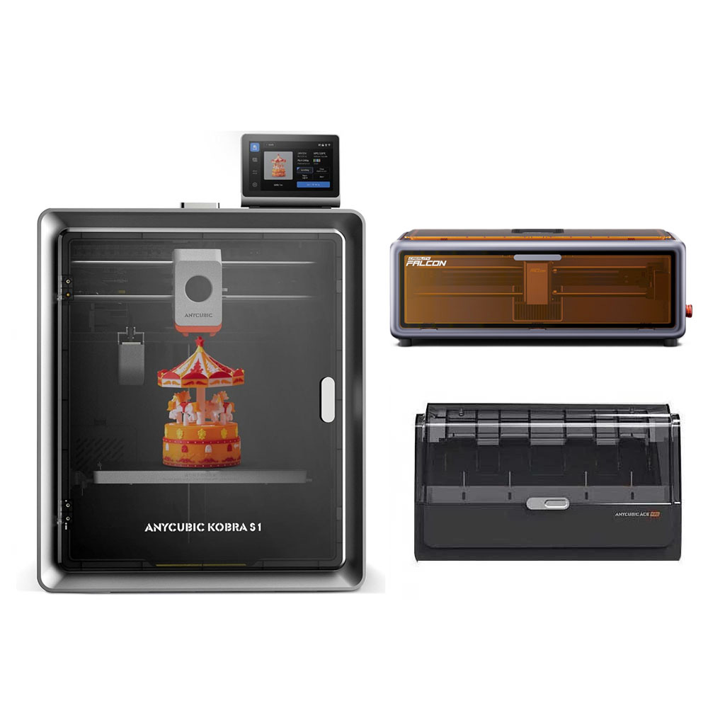

Anycubic Kobra S1 Combo 3D Printer + Creality Falcon A1 10W Class 1 Laser Engraver
