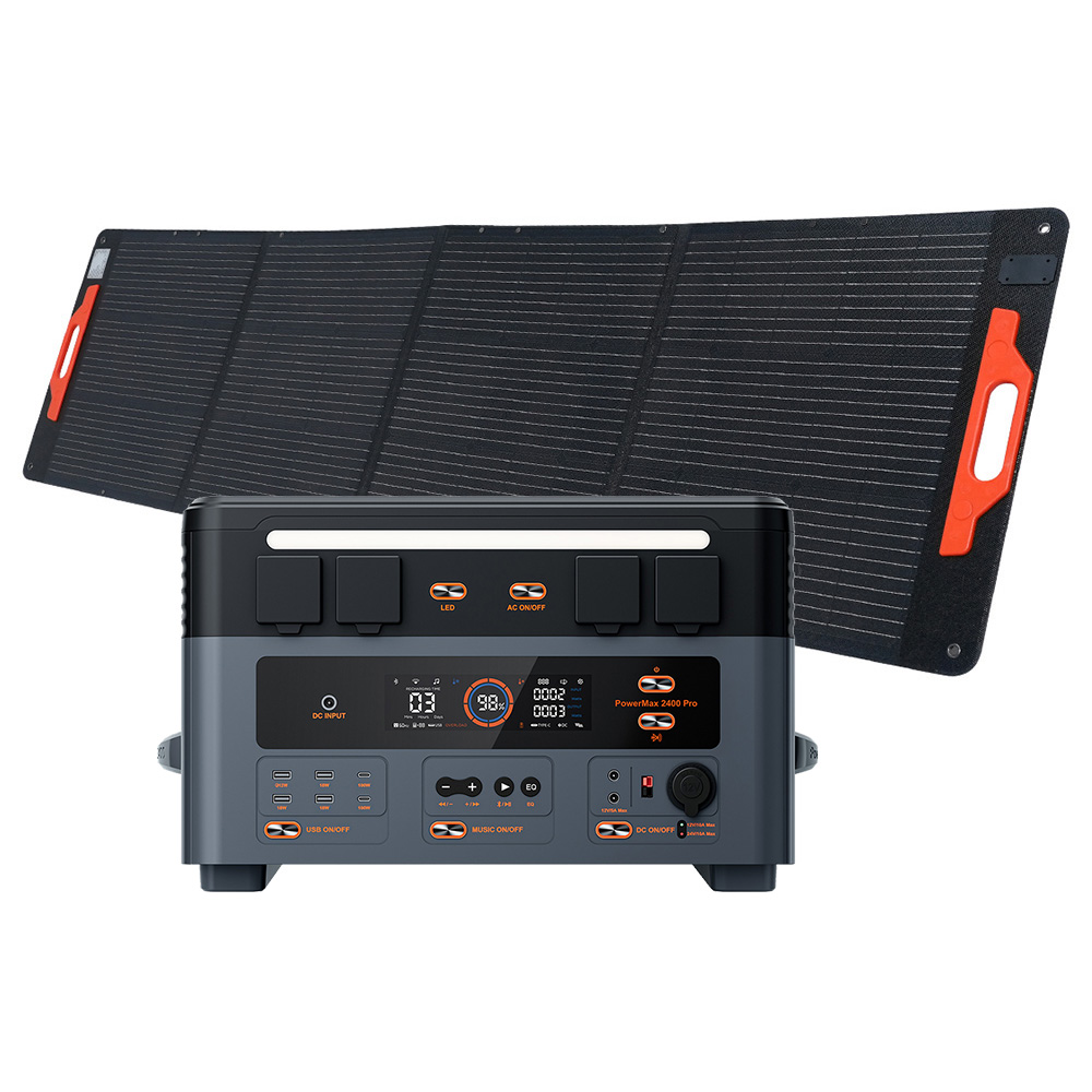

Blackview Oscal PowerMax 2400 Pro Portable Power Station 2016Wh + 1x PM200 Pro 200W Foldable Solar Panel