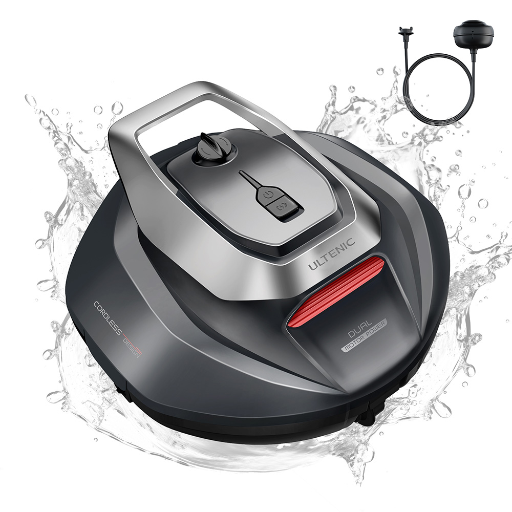 

Ultenic Pooleco 10 Robotic Pool Cleaner, 90min Runtime, 5200mAh, 2X Motors, for Inground/Above-Ground Pools up to 850 Sq.ft