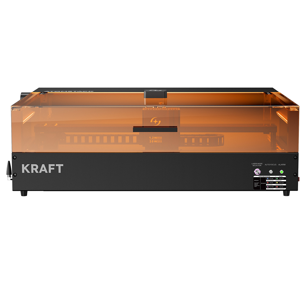 AtomStack Kraft Dual-laser Engraver 20W Diode + 1.2W IR 16MP Camera Class-1 Safety 500*320mm