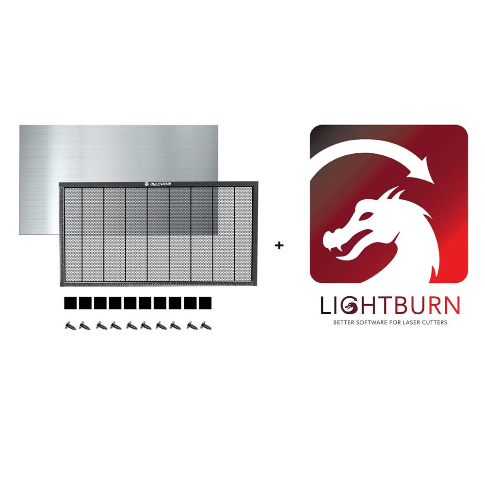 

Mecpow H48 450*850*22mm Laser Bed + 1 Year Lightburn License