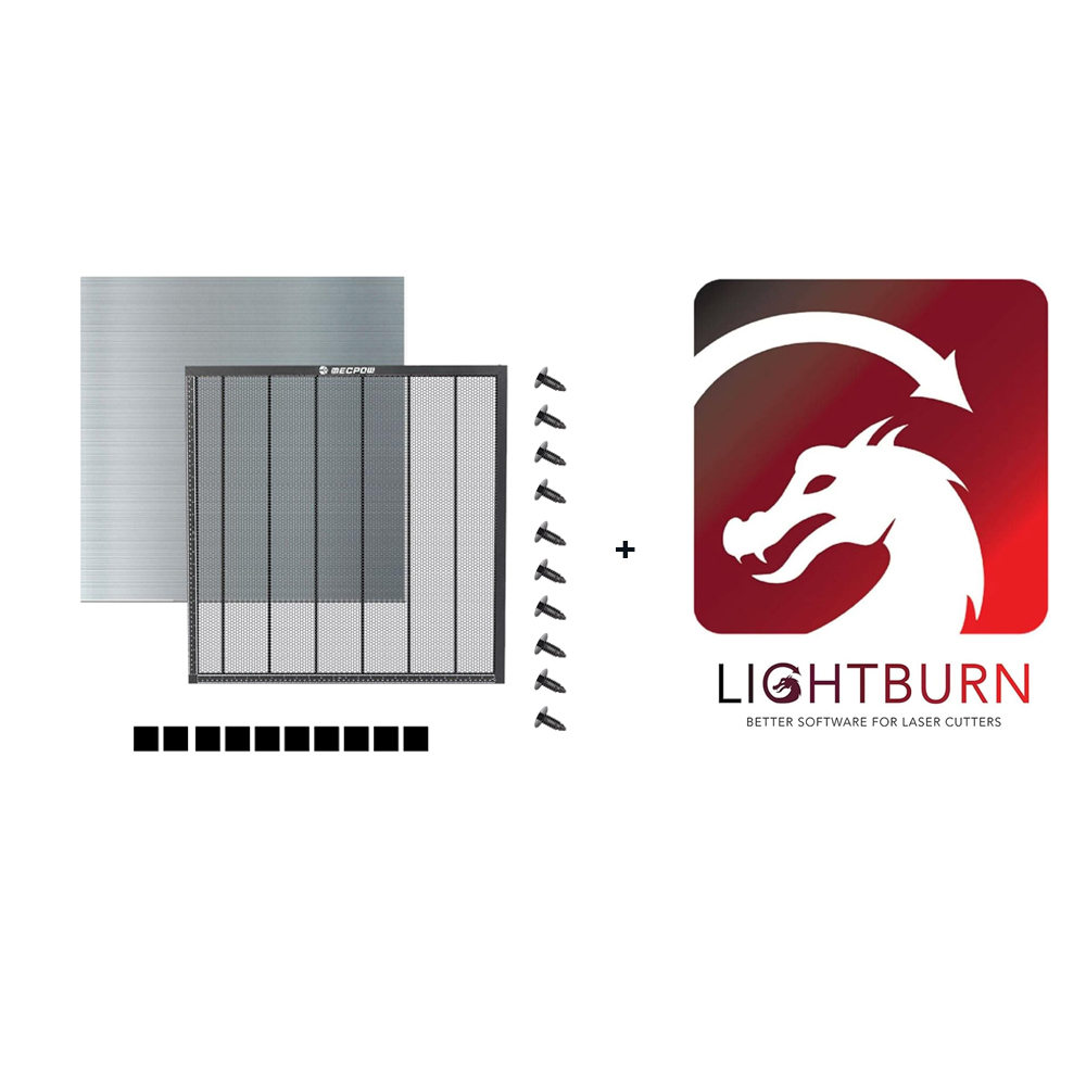 

Mecpow H66 650*650*22mm Laser Bed + 1 Year Lightburn License