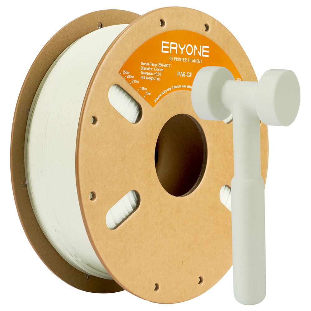 

ERYONE PA6 Glass Fiber Filament, 1kg - White