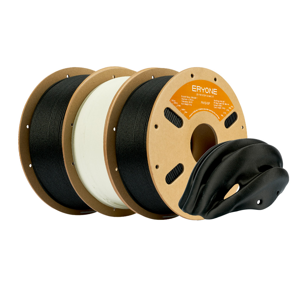

3kg ERYONE Glass Fiber Filament PA12/PA6 - 2kg Black + 1kg White