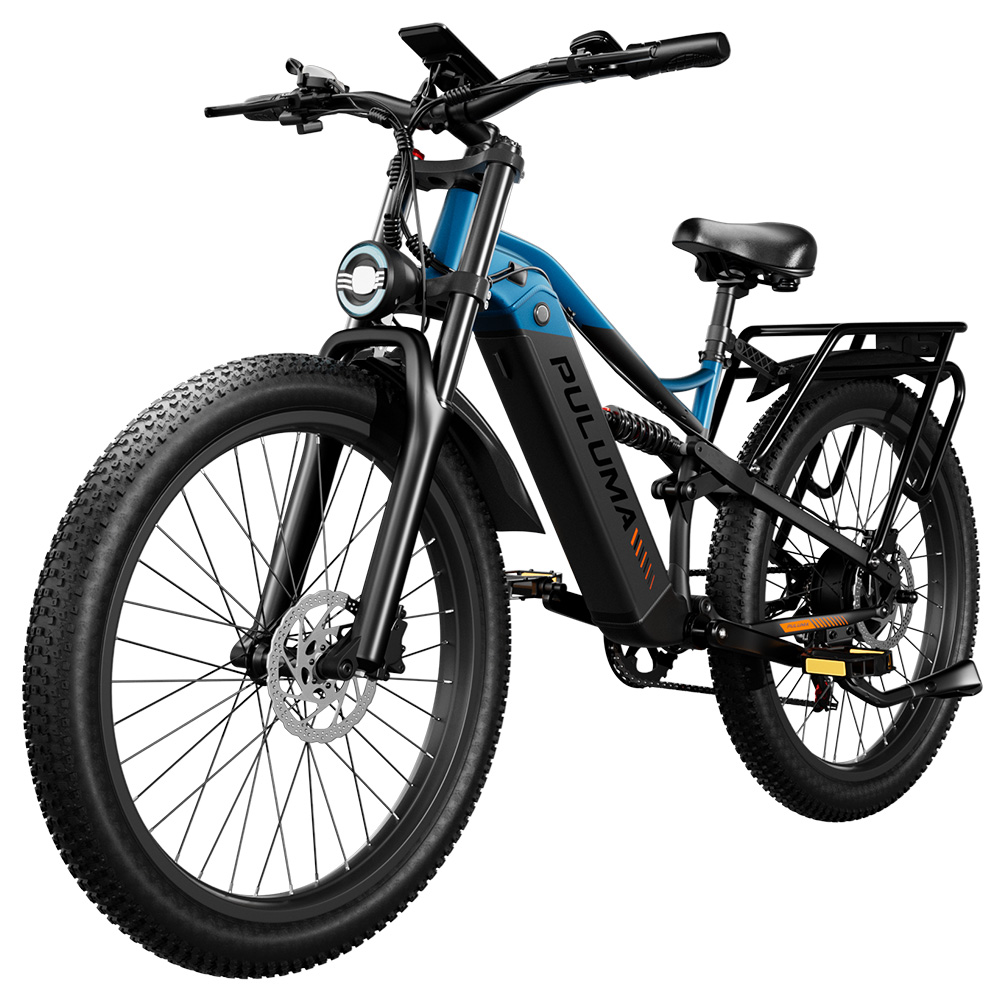 PULUMA PE86 Electric Bike, 500W Motor, 48V 20Ah Battery, 26 inch Tires, 40km/h Max Speed, 150km Range, Hydraulic Brakes, Oil Spring Suspension System, Shimano 7-speed, LCD Display, Torque Sensor