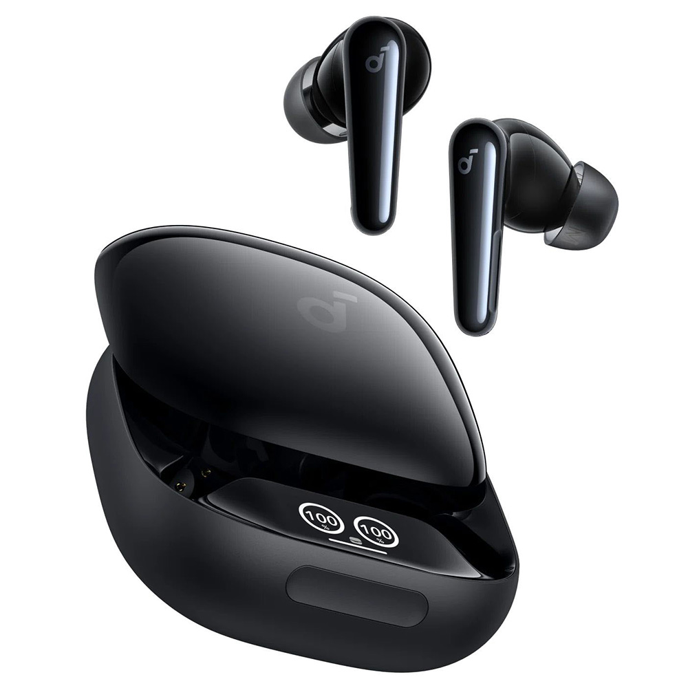 Anker Soundcore Liberty 4 Pro ANC Earbuds TWS Headphones, Adaptive ANC 3.0, Hi-Res Audio, Fast Charging, IPX5 Waterproof - Black