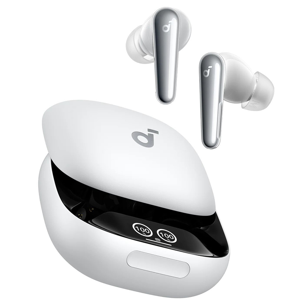 Anker Soundcore Liberty 4 Pro ANC Earbuds TWS Headphones, Adaptive ANC 3.0, Hi-Res Audio, Fast Charging, IPX5 Waterproof - White