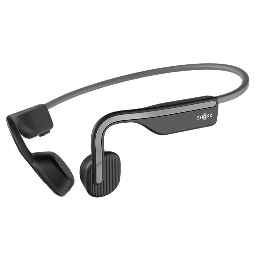 SHOKZ OpenMove Open-ear Earphones, Bone Conduction Bluetooth Sport Headphones, IP55 Water-Resistant - Grey
