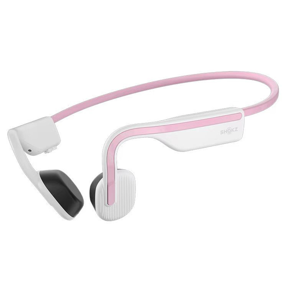 SHOKZ OpenMove Open-ear Earphones, Bone Conduction Bluetooth Sport Headphones, IP55 Water-Resistant - Pink