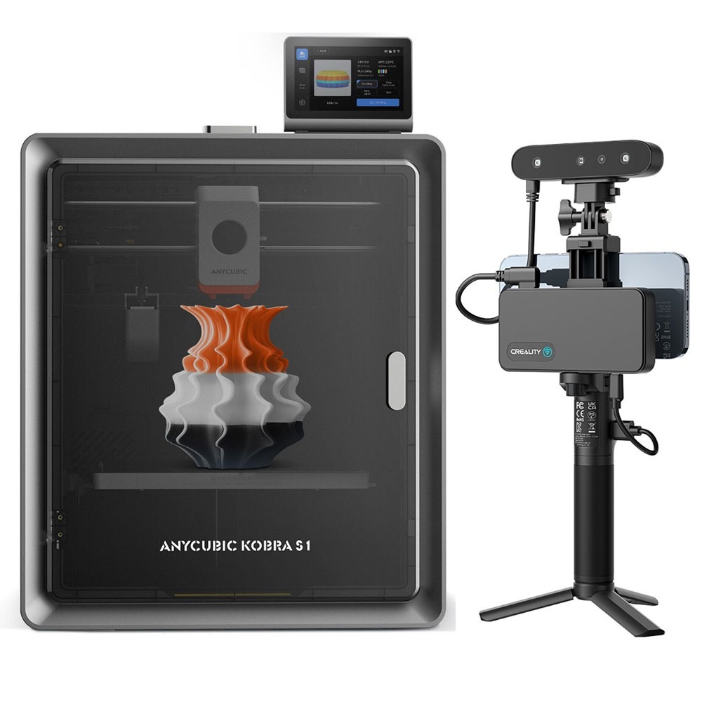 Anycubic Kobra S1 3D Printer + Creality CR-Scan Ferret Pro 3D Scanner