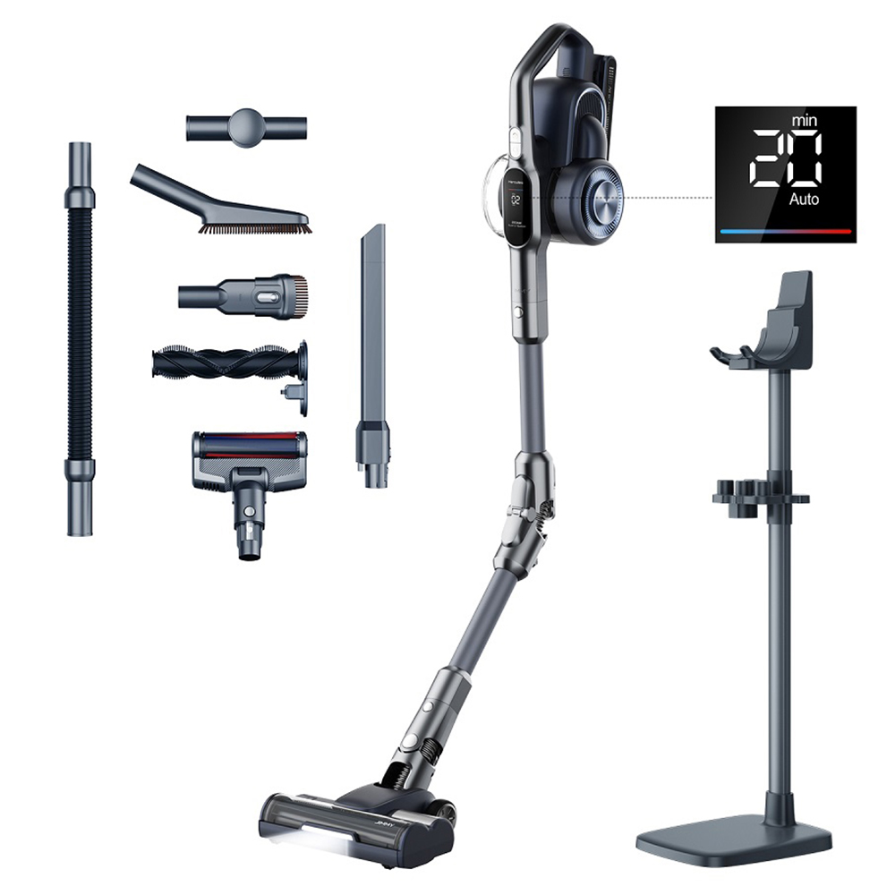 JIMMY H11 Pro Cordless Vacuum Cleaner, 700W/260AW Suction, 90 mins Runtime, Flexible Mental Tube, 7 Cleaning Tools, LED Display, for Carpets/Hard Floors - Dark Gray