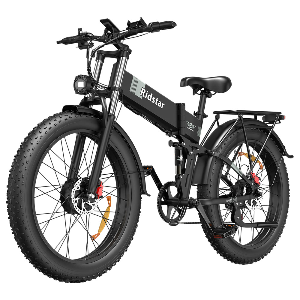 Ridstar H26 Pro Electric Bike, 1500W*2 Motor, 52V 20Ah Battery, 26*4.0 inch Tires, 60km/h Max Speed, 70km Range, Dual Hydraulic Brakes, Front & Rear Shock Absorption, LCD Display, 7-speed