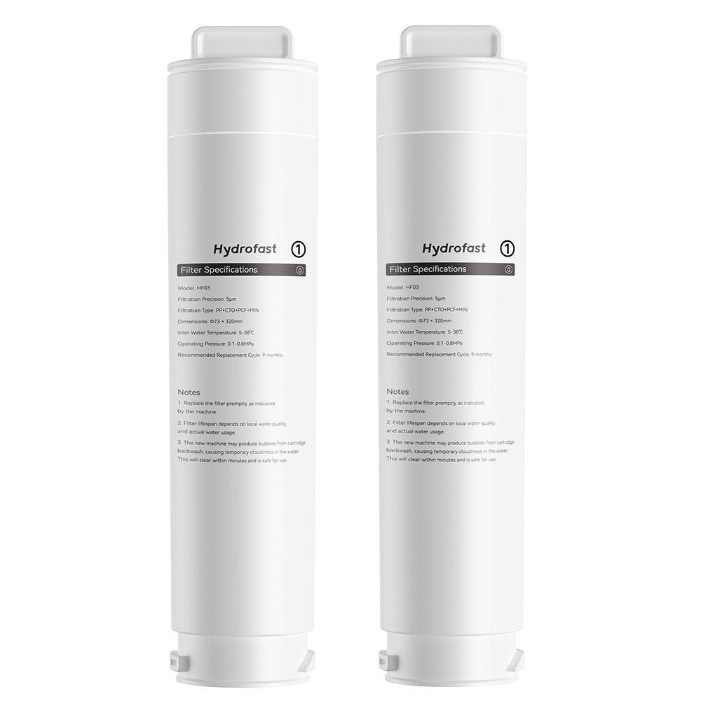 

2Pcs Hydrofast HF03 Composite Filter Element for W100 Water Purifier
