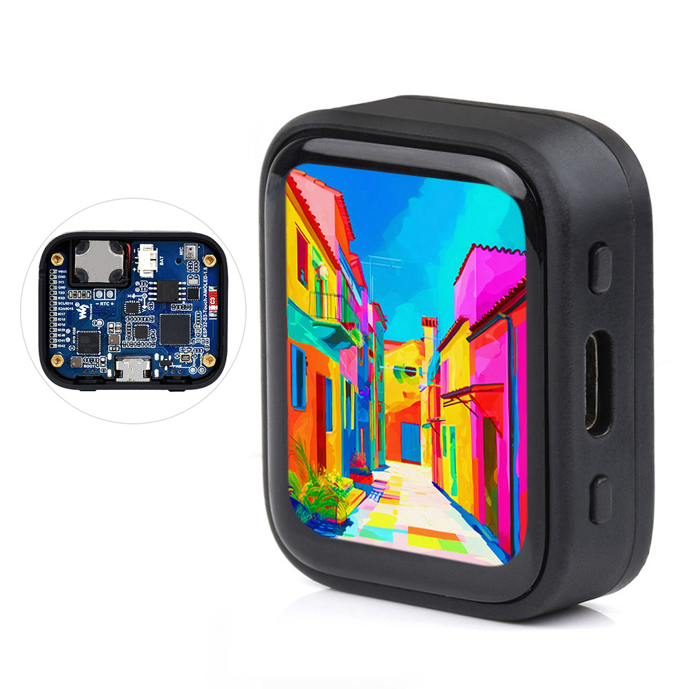 

Waveshare ESP32-S3 1.8inch AMOLED Development Board, Touch Display, 32-bit LX7 Dual-core Processor, 368×448 Pixels, Accelerometer And Gyroscope Sensor, without Battery