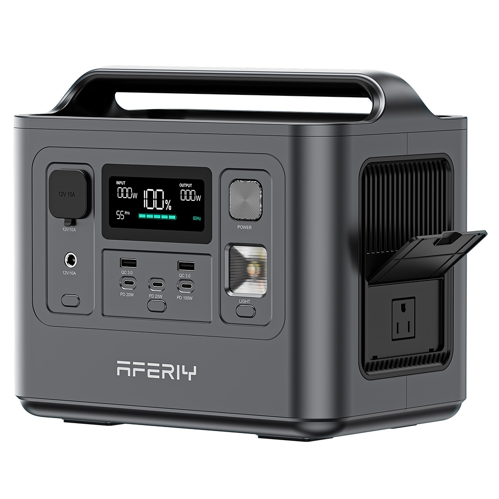 

AFERIY P010 Portable Power Station, 800W 512Wh Outdoor Generator, 8 Outputs, 1.5H Full Charge, 3500+ Cycles LiFePO₄ Battery