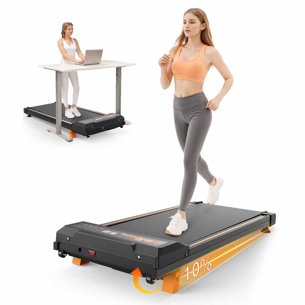 Q29-3 Under Desk Treadmill with 2.5HP Motor, 3 Modes, Incline & Large Running Area