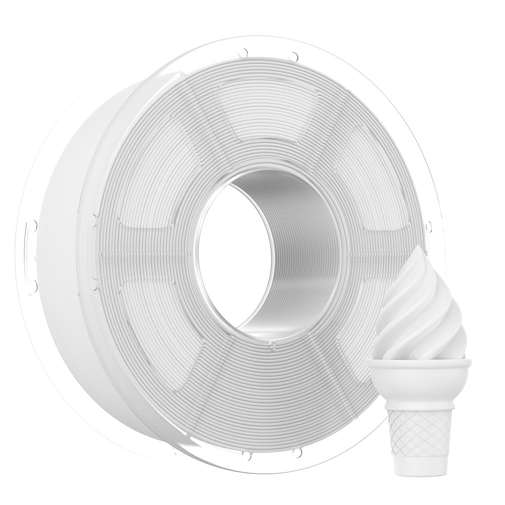 Mecpow High Speed PLA+ Filament, 1kg - White