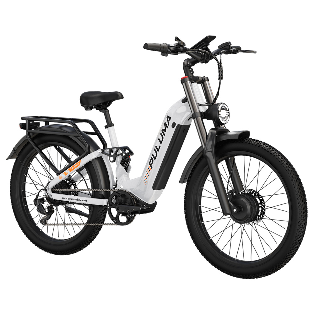 PULUMA PE97 Pro Electric Bike, 500W*2 Motor, 48V 20Ah Battery, 26 inch Tires, 40km/h Max Speed, 150km Range, Hydraulic Oil Brakes, Lockable Shock Absorber, Shimano 7-speed, LCD Display