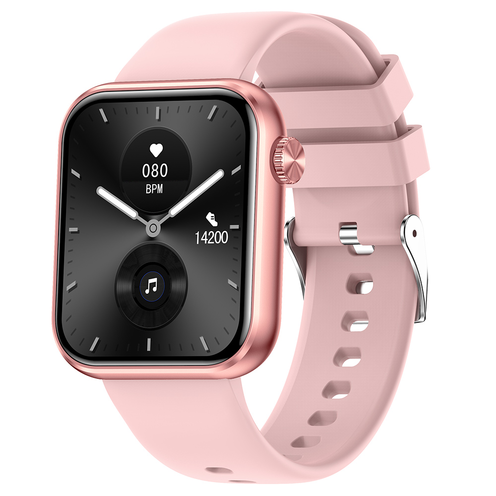 SENBONO M100 Smartwatch, Health Monitoring, DIY Video Dial, Local Music Play, 100+ Sport Modes - Pink