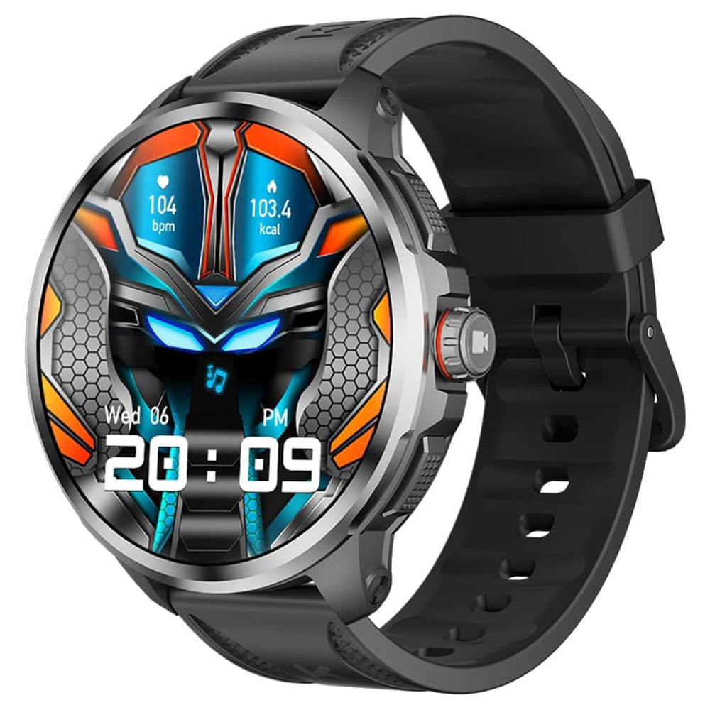 

KUMI WATCH X3 Pro Smartwatch, 1.75 inch AMOLED Screen, 4G Calling, 4GB RAM 32GB Storage, 2MP Camera, GPS Positioning, Health Monitoring, Multiple Sports Modes - Grey, Gray